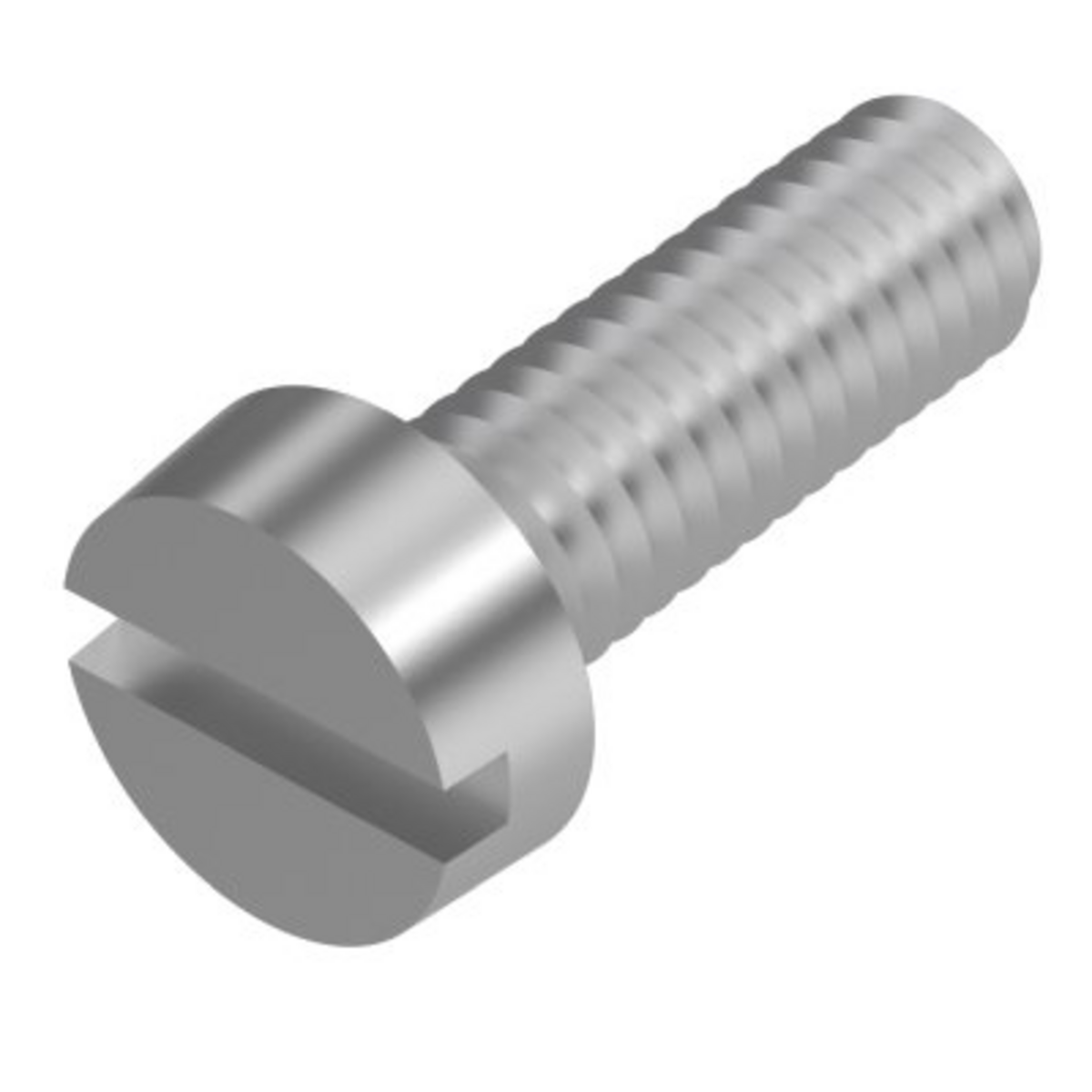 ISO 1207, Slotted cheese head screw, M 2,3x3, A2 | Hexagon socket