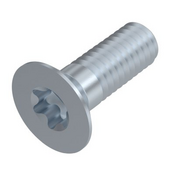 ISO 14582, Countersunk screw with hexalobular socket, M 6x20, 8.8, zinc-plated, standard, 5 µm, Zn5/An/T0, TX 30